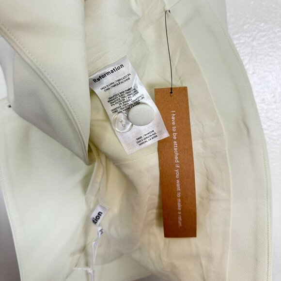 REFORMATION Primrose Vest in Cream Size US 6 NWT - Picture 9 of 11
